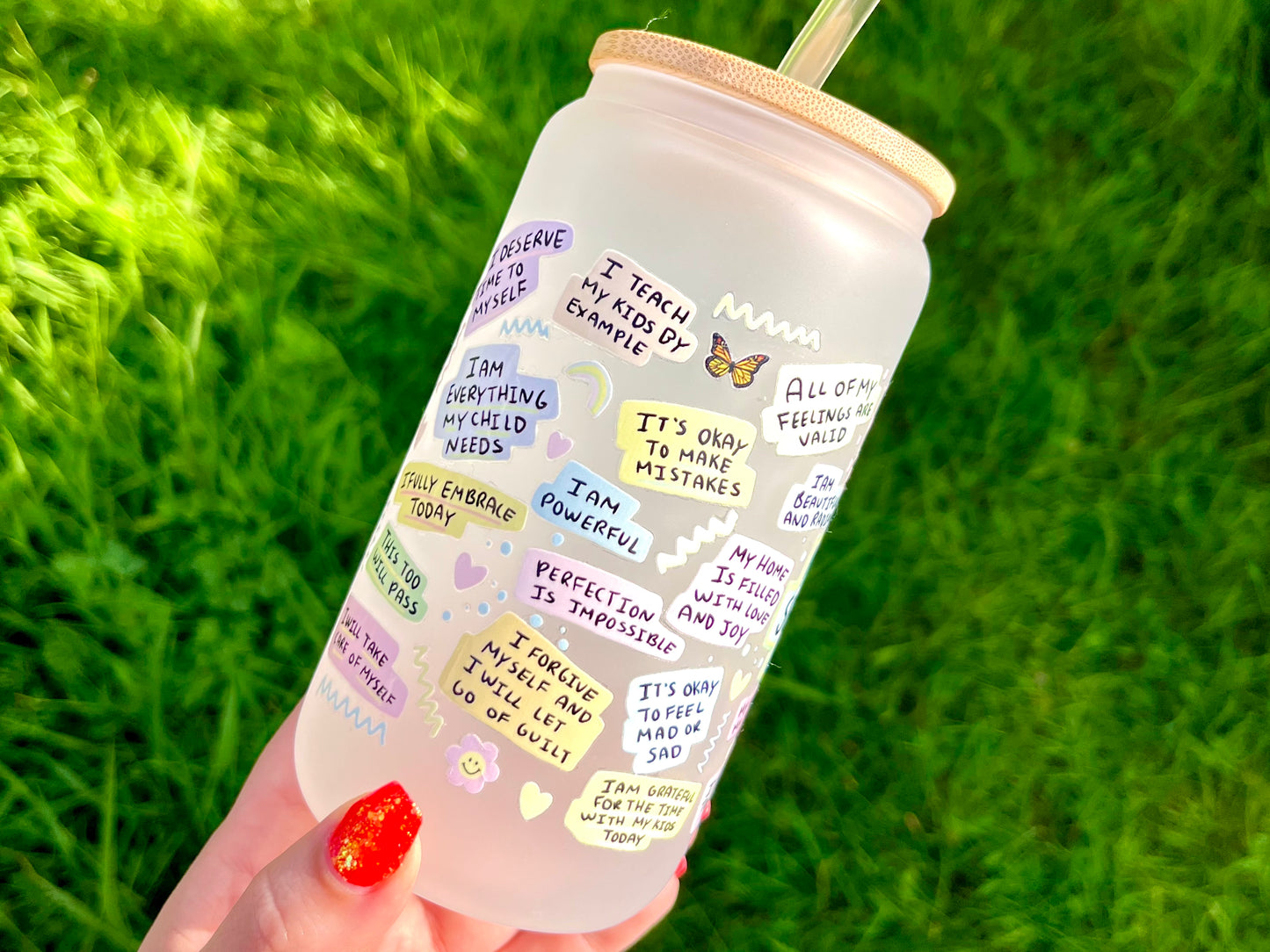 Mum’s Self Love Can Glass