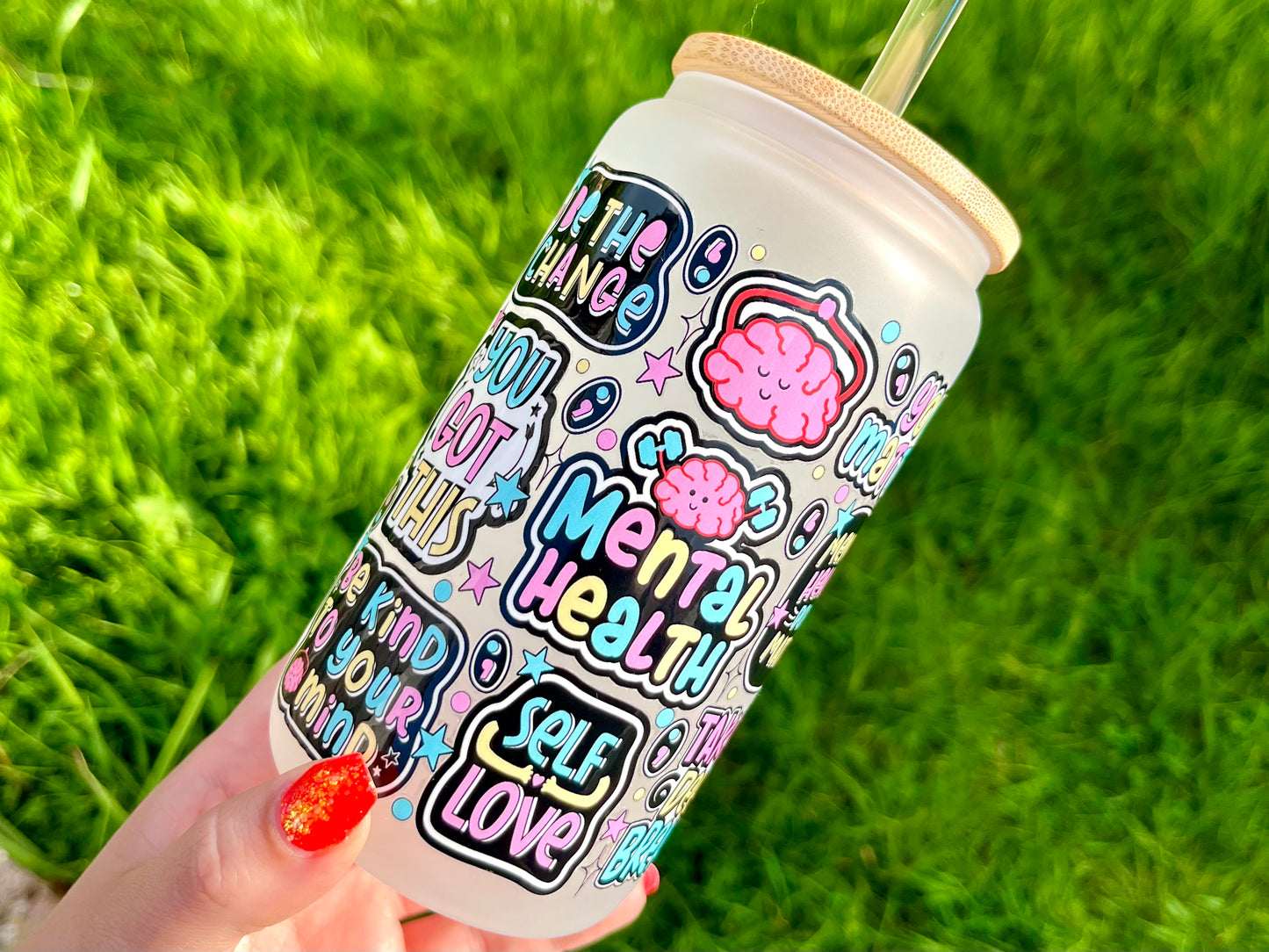 Mental Health Matters Can Glass