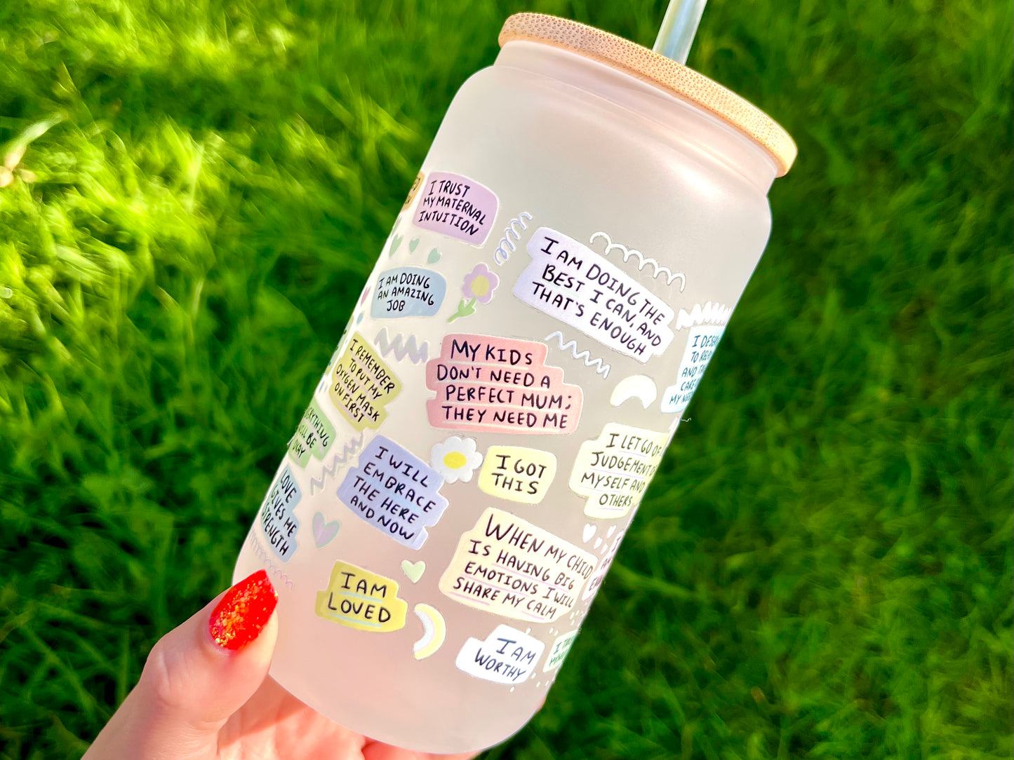 Mum’s Self Love Can Glass