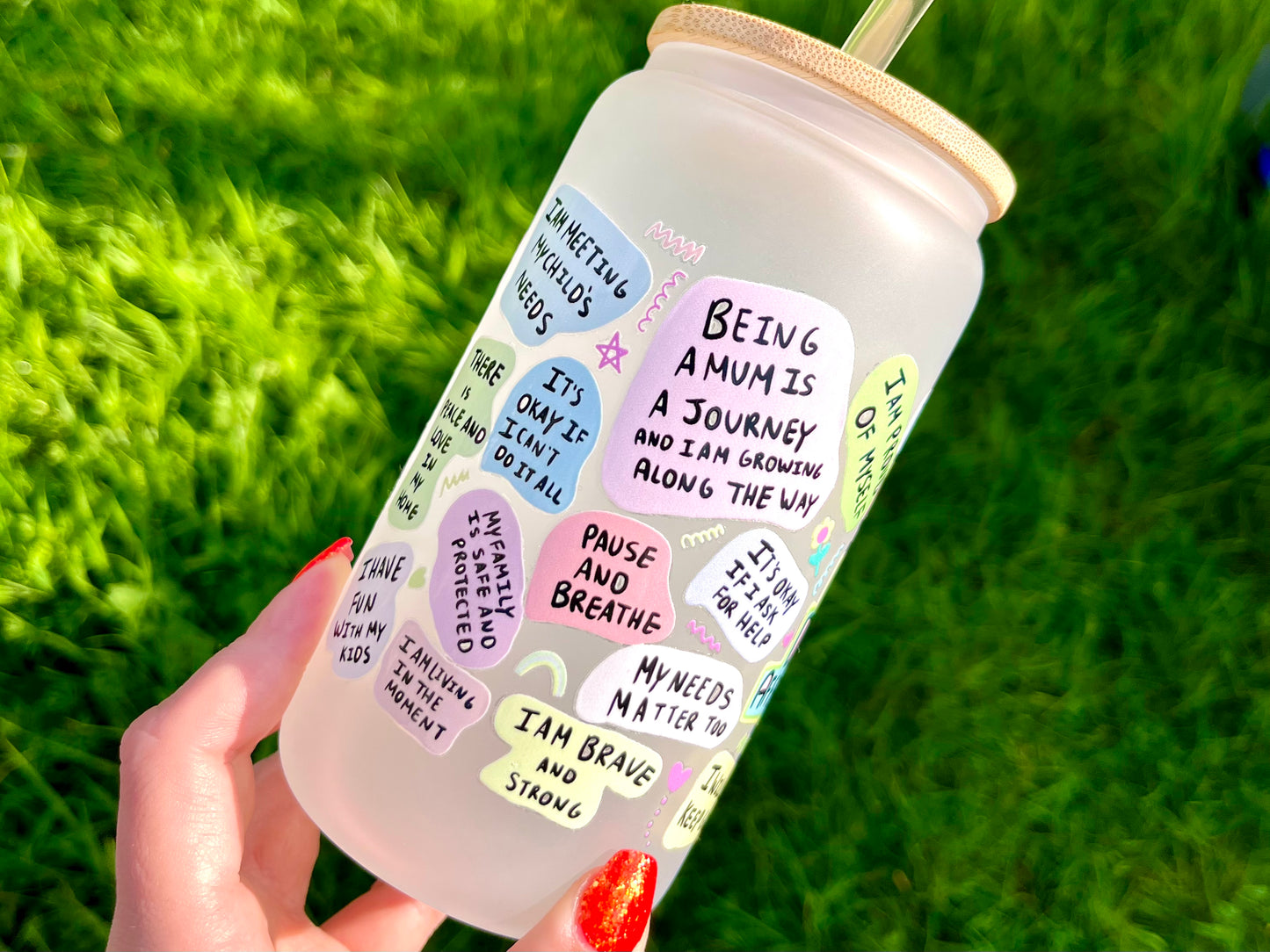 Mum Daily Affirmations Can Glass