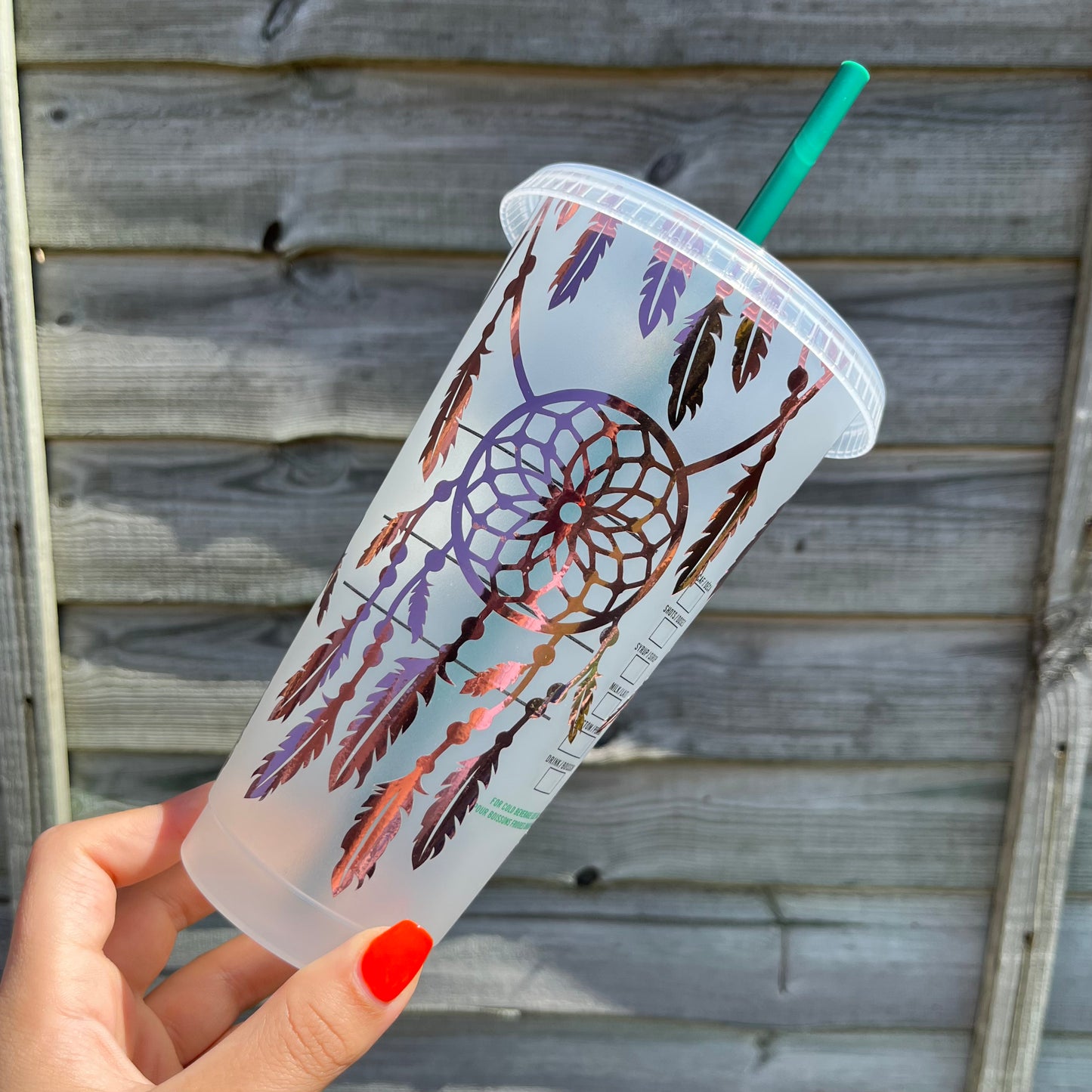 Starbucks 24oz Cold Cup With Dreamcatcher Design