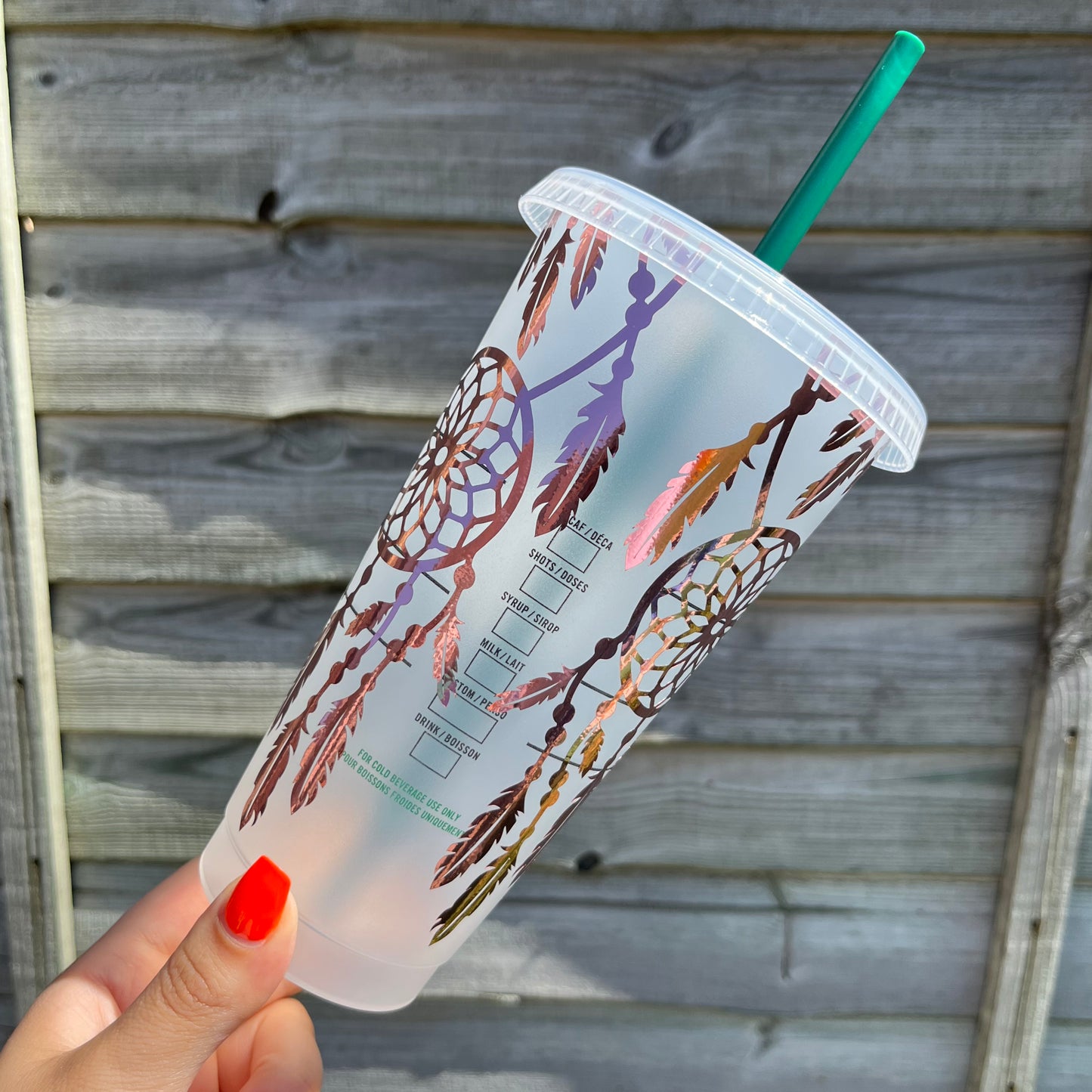 Starbucks 24oz Cold Cup With Dreamcatcher Design