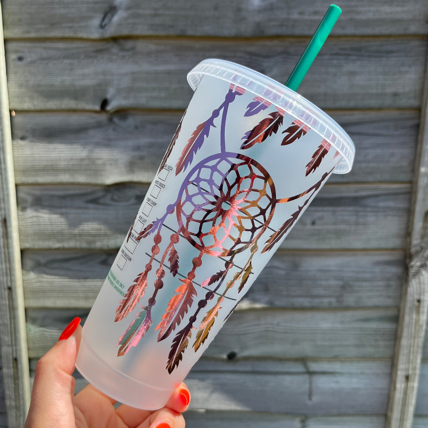 Starbucks 24oz Cold Cup With Dreamcatcher Design