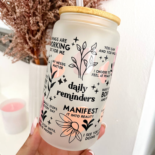 Daily Reminders Can Glass