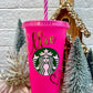 Starbucks 24oz Pink Personalised Cold Cup