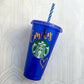 Starbucks 24oz Blue Personalised Cold Cup