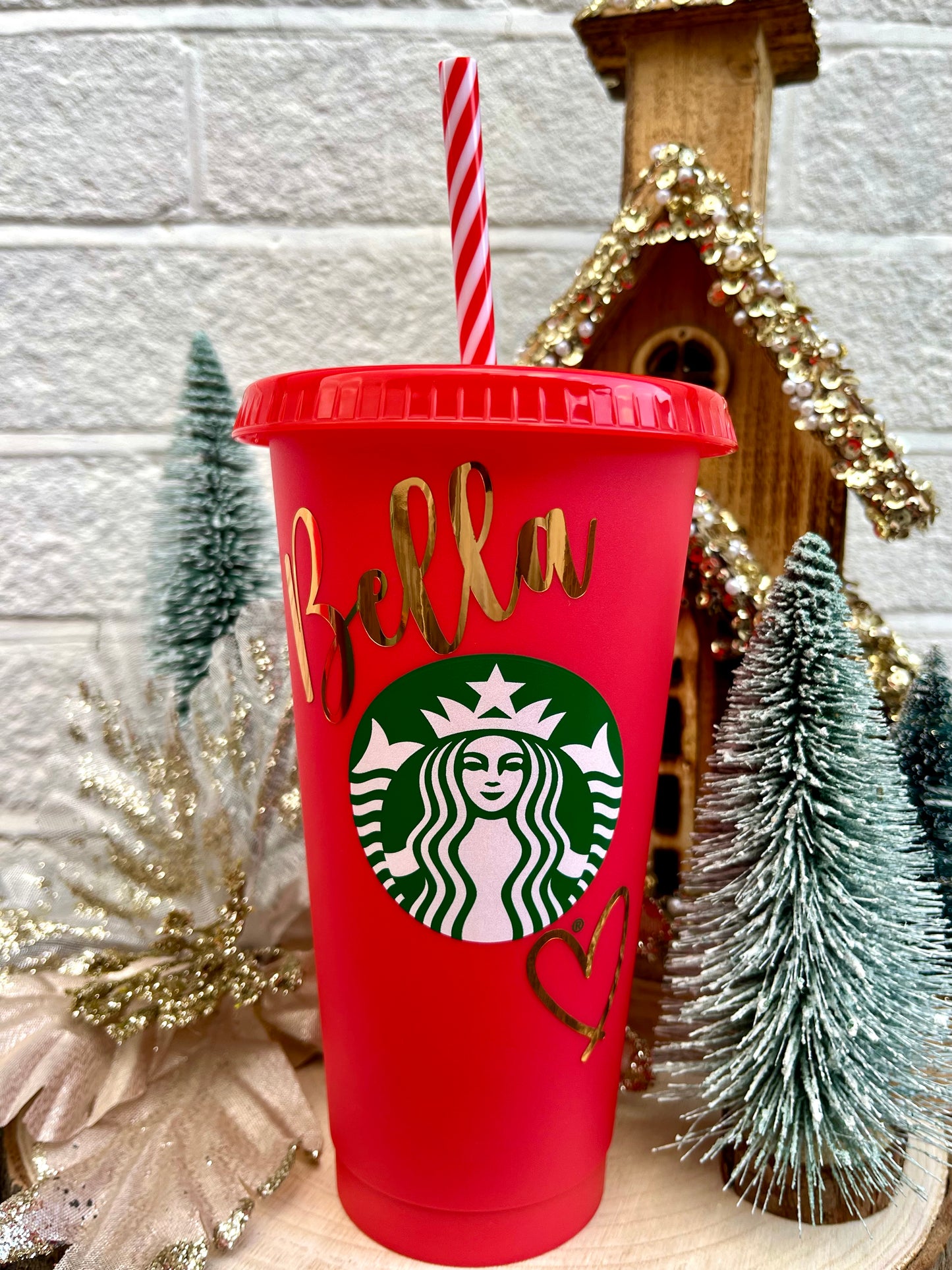 Starbucks 24oz Red Personalised Cold Cup